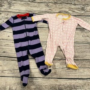 Primary Organic Footie and Magnificent Baby Magnetic Footie Size 3-6 months